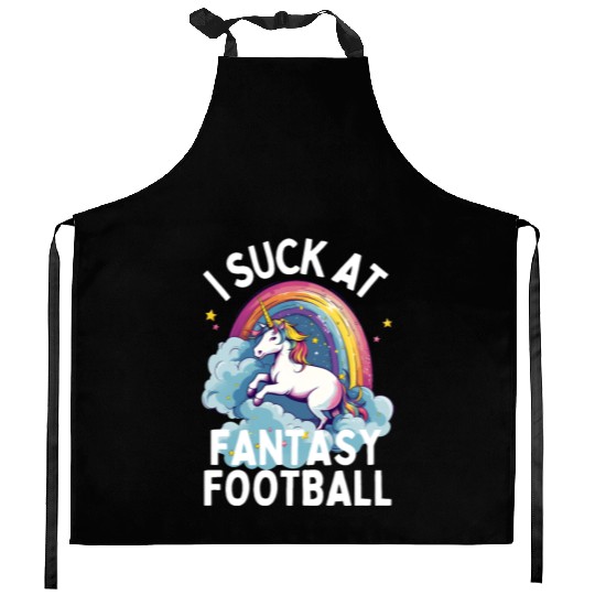 I Suck at Fantasy Football Kitchen Aprons
