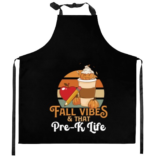 Fall Vibes That Pre-K Life Preschool Teacher Kitchen Aprons