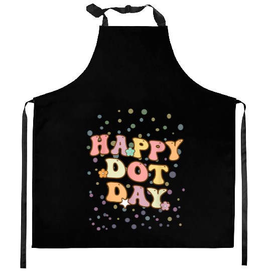 Groovy Happy Dot Day Teacher Kids Kitchen Aprons