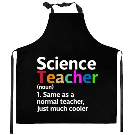 Science Teacher Definition Funny Back To School Kitchen Aprons