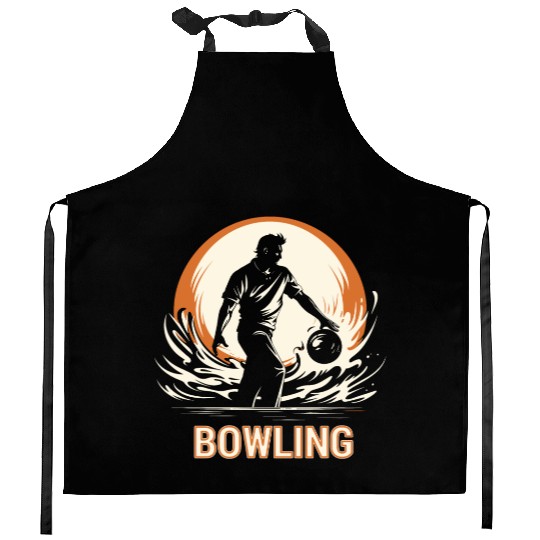 Bowler Bowling Sport Strike Spare Kitchen Aprons