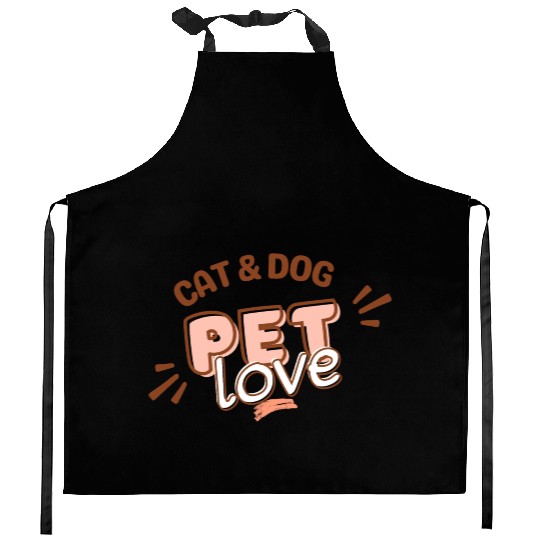 love pets Kitchen Aprons