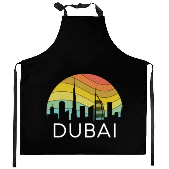 Dubai Skyline City Arab Emirates Uae Arcihtecture Kitchen Aprons