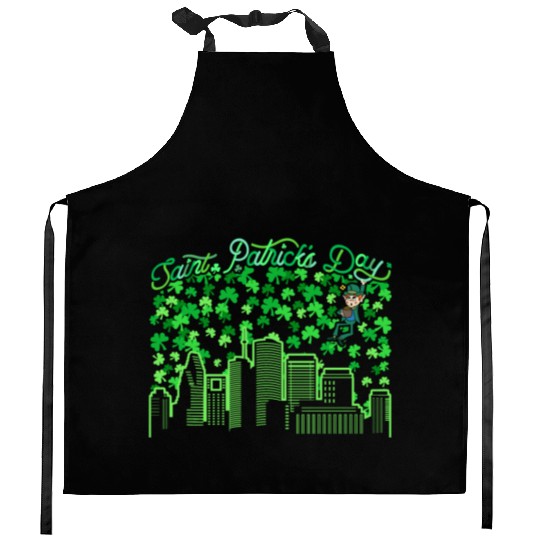 Saint Patrick's Day Houston Texas Kitchen Aprons