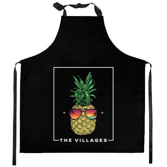 Cool Pineapple Tropical Fruit The Villages Kitchen Aprons