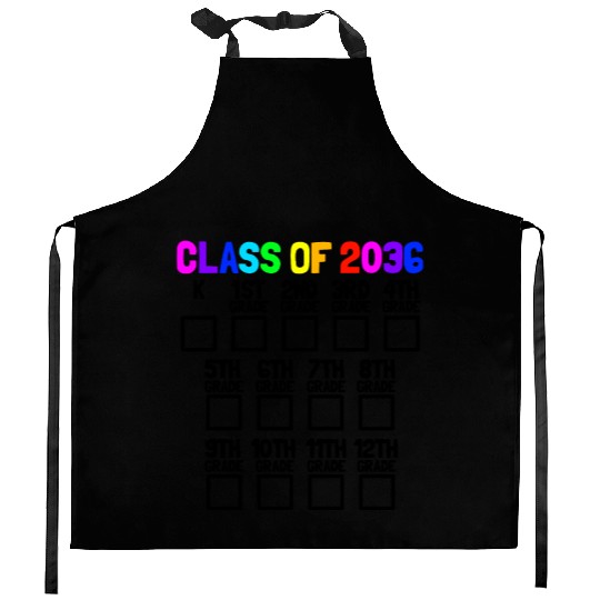 Class Of 2036 Back To School Kindergartengrow with Kitchen Aprons