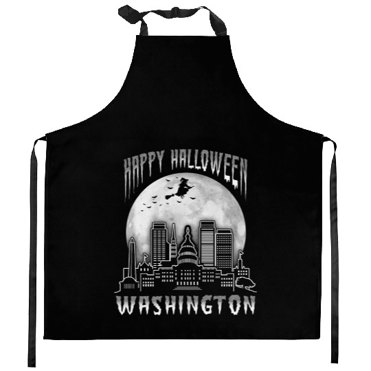 Happy Halloween Washington DC Kitchen Aprons