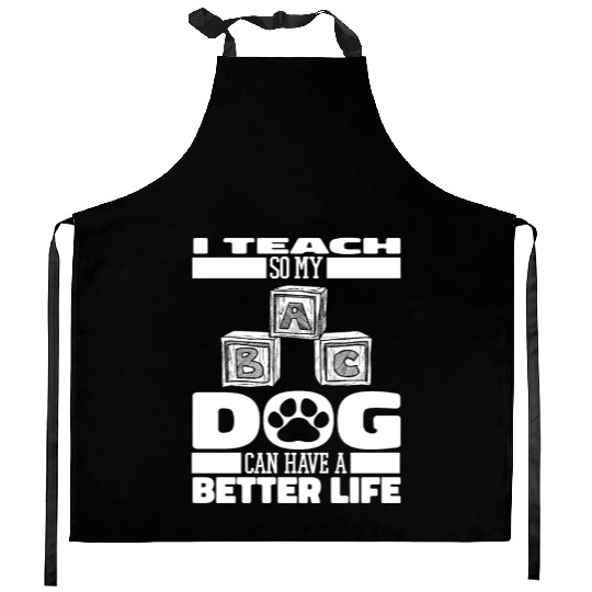 Daycare Teacher Dog Kitchen Aprons
