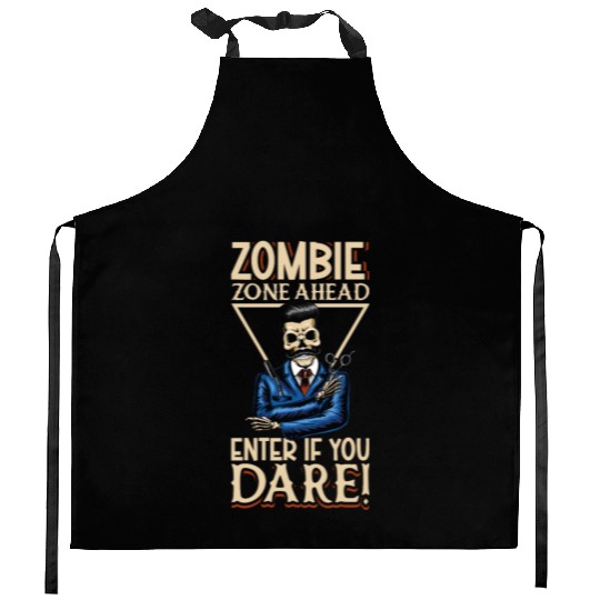 Horror Barber Spooky Hairdresser Hairstylist Hair Kitchen Aprons