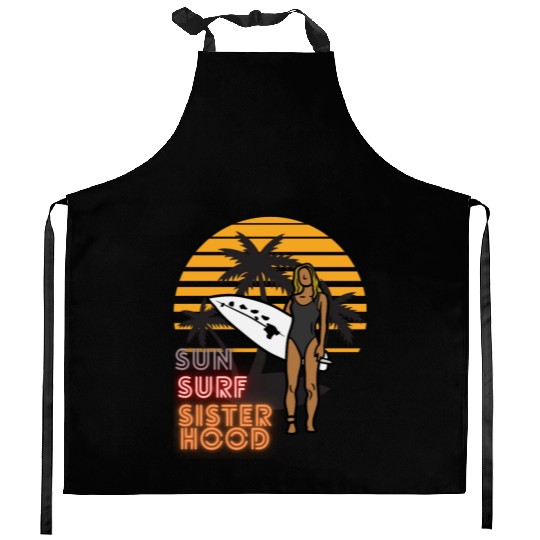 Sun, Surf, Sisterhood Kitchen Aprons