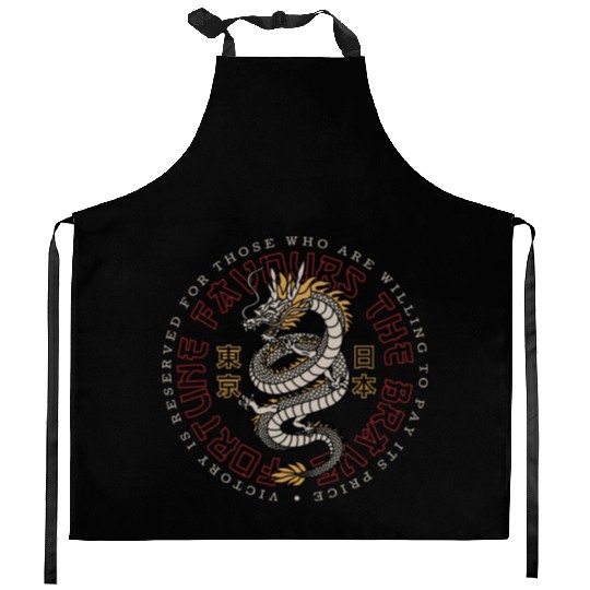 Asian Dragon Art: Embrace The Legend Kitchen Aprons