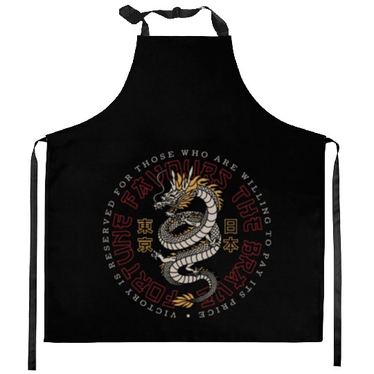 Asian Dragon Art: Embrace The Legend Kitchen Aprons