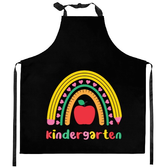 Kindergarten Rainbow Girls Kids Teacher Team Kitchen Aprons