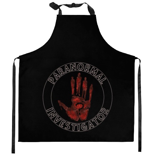 Ghost Hunting Paranormal Investigator Kitchen Aprons