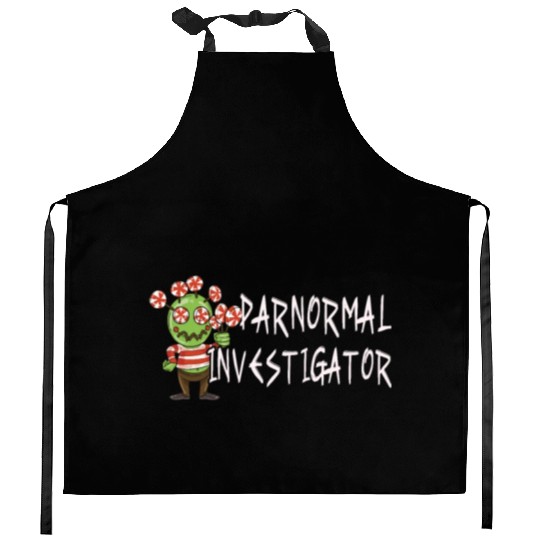 Ghost Hunting Paranormal Investigator Kitchen Aprons