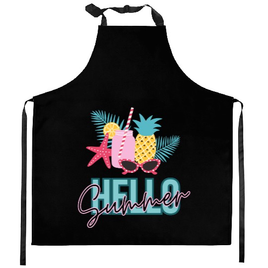 Hello Summer vibes Kitchen Aprons