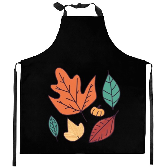 Fall Leaves Embrace the Beauty of Autumn Kitchen Aprons