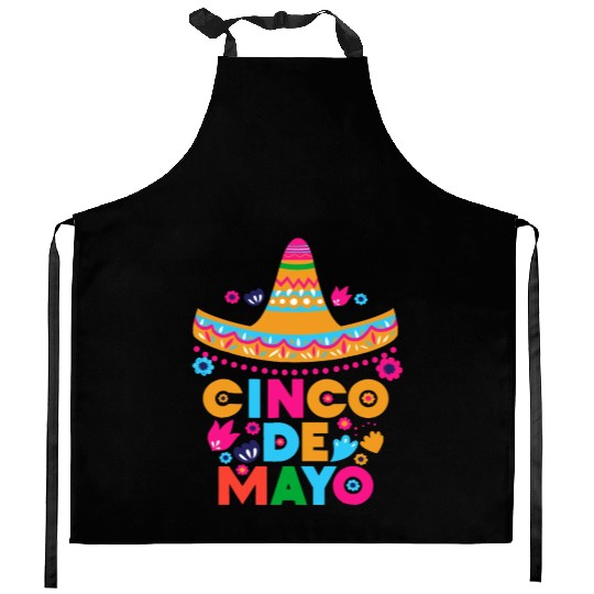 Cinco De Mayo Fiesta Surprise Camisa 5 De Mayo Kitchen Aprons