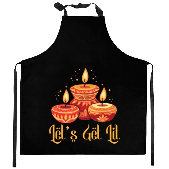 Happy Diwali Diwali Festival Indian Hindu Hinduism Kitchen Aprons