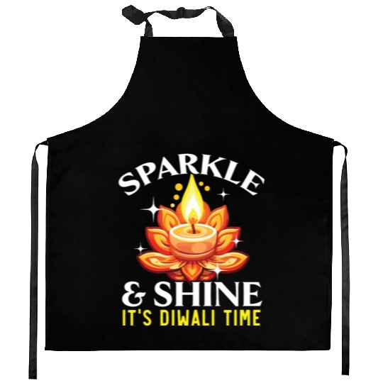 Happy Diwali Diwali Festival Indian Hindu Hinduism Kitchen Aprons