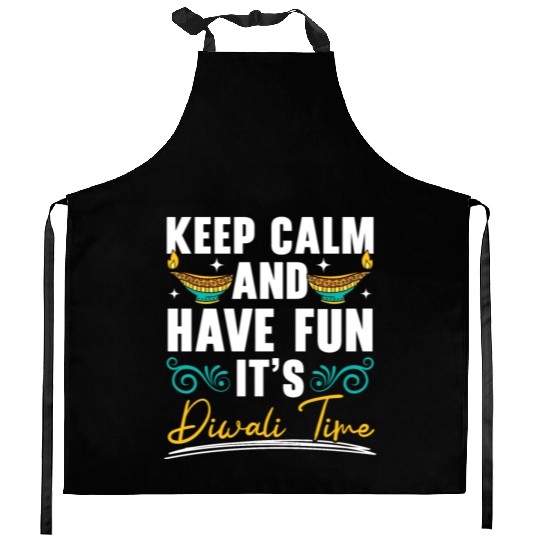 Happy Diwali Diwali Festival Indian Hindu Hinduism Kitchen Aprons