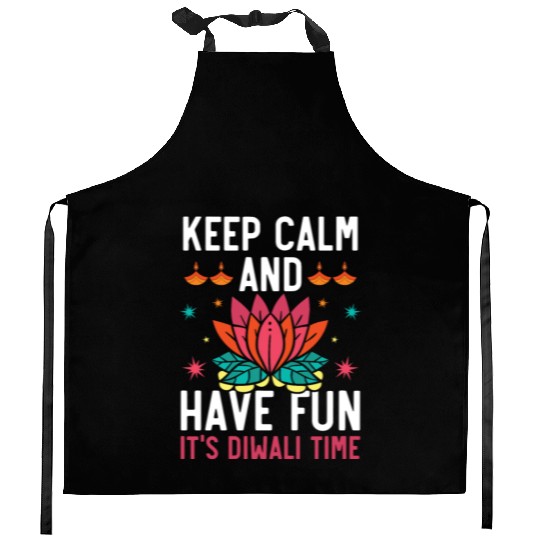 Happy Diwali Diwali Festival Indian Hindu Hinduism Kitchen Aprons