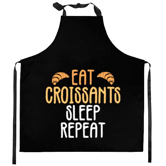 Croissant Love Joke Bakery Bread Pastry Patisserie Kitchen Aprons