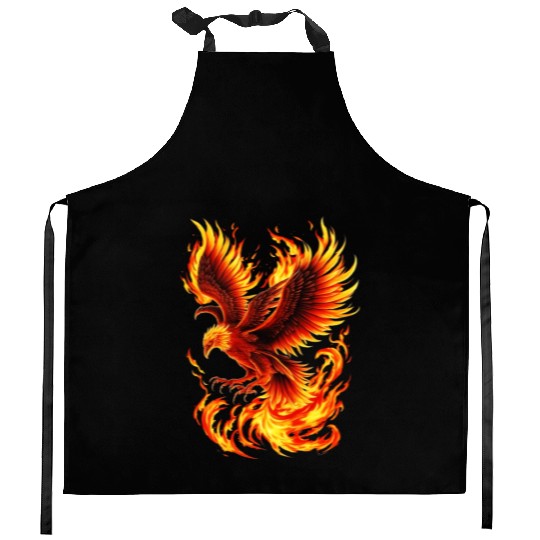 Phoenix Bird Kitchen Aprons