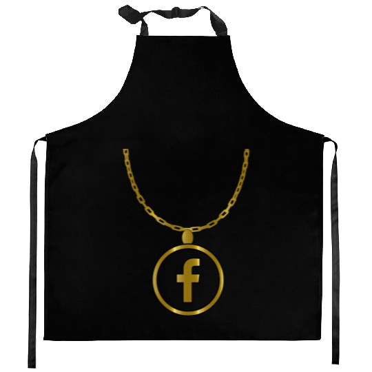 Facebook necklace Kitchen Aprons