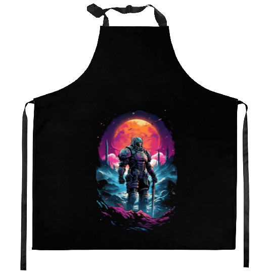 Astro Knight Kitchen Aprons