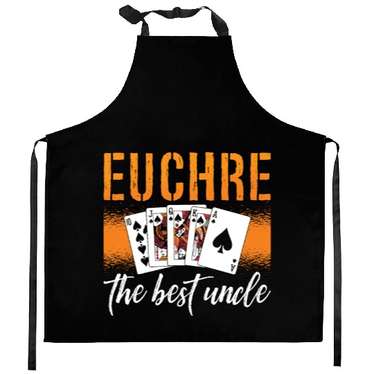 Euchre The Best Uncle Playing Cards Euchre Player Kitchen Aprons