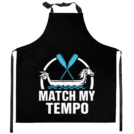 Funny Dragon Boat Racing Paddle Kitchen Aprons