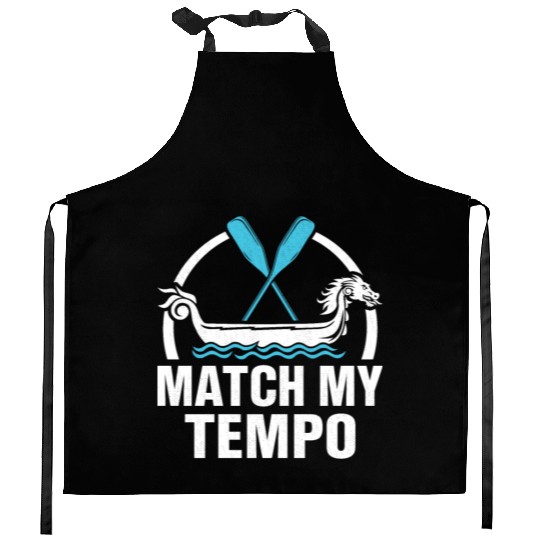 Funny Dragon Boat Racing Paddle Kitchen Aprons