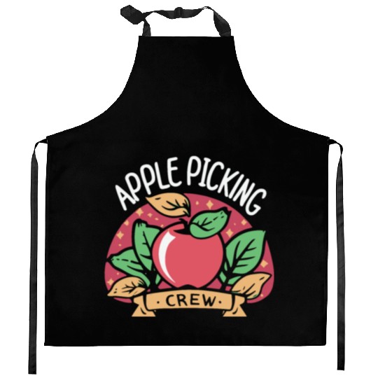 Apple Picking Crew Kitchen Aprons