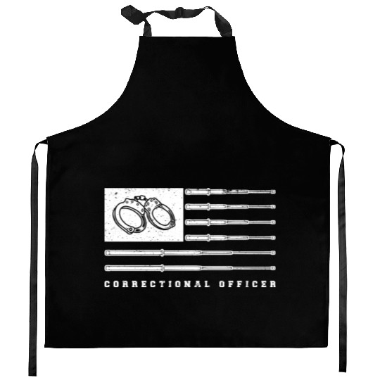 USA Flag correctional officer Kitchen Aprons