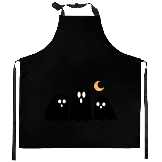 halloween 3 black Kitchen Aprons