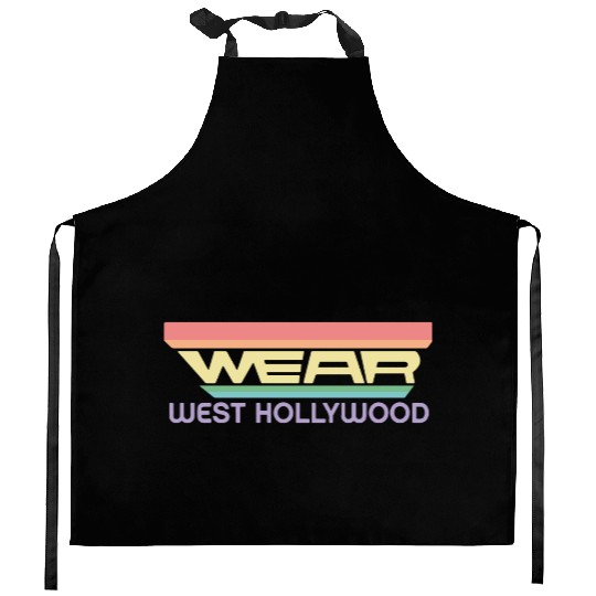 Wear West Hollywood Apparel with Vintage Rainbow Kitchen Aprons