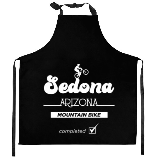 Sedona Arizonna Mountain Biking Kitchen Aprons