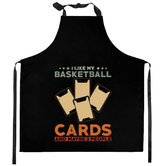 Basketball Trading Card Collector Quote Kitchen Aprons