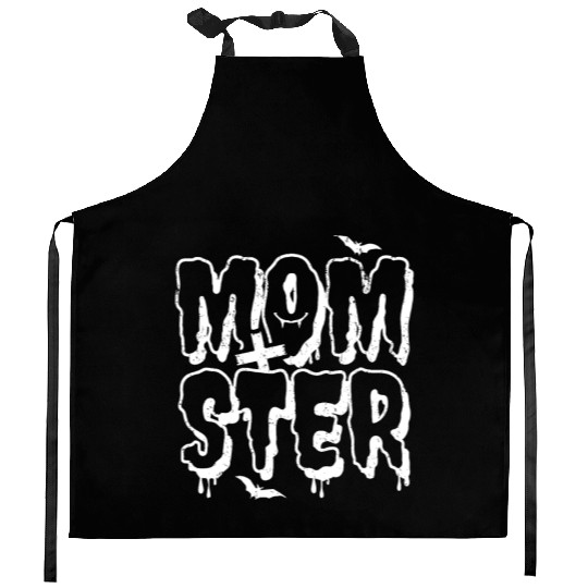 Momster Halloween Costume Mom Mama Women Kitchen Aprons