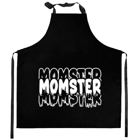 Momster Halloween Costume Mom Mama Women Kitchen Aprons