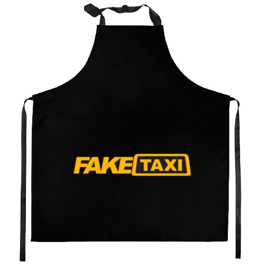 fack taxi Kitchen Aprons