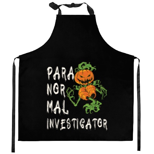 Ghost Hunting Paranormal Investigator Kitchen Aprons