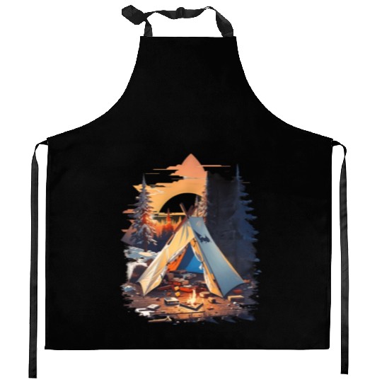 Ripped tent Unisex Kitchen Aprons