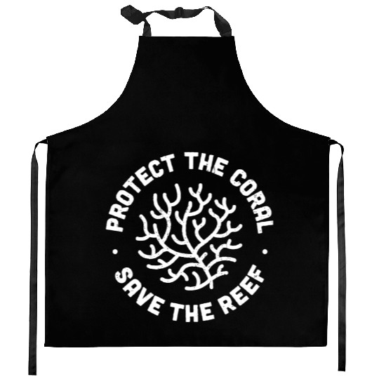 Protect the Coral Save the Reef Kitchen Aprons