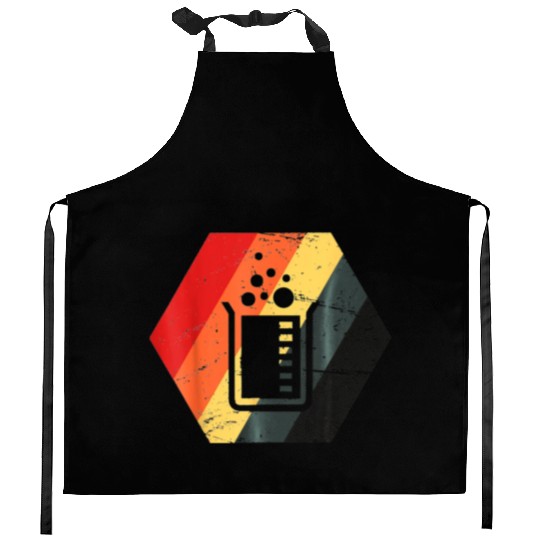 retro vintage chemistry science teacher T- Kitchen Aprons
