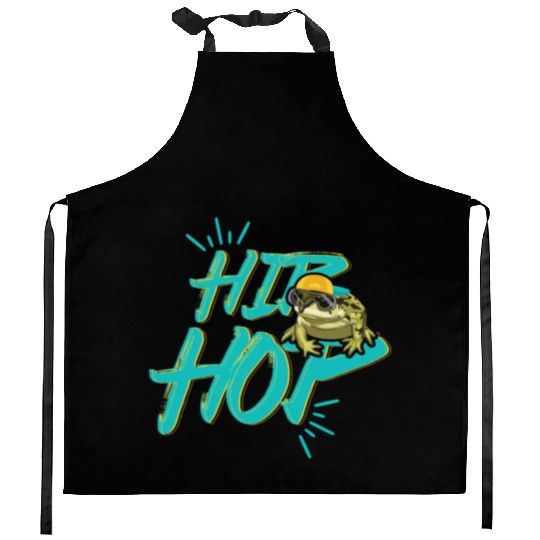 Hip Hop Frog Kitchen Aprons