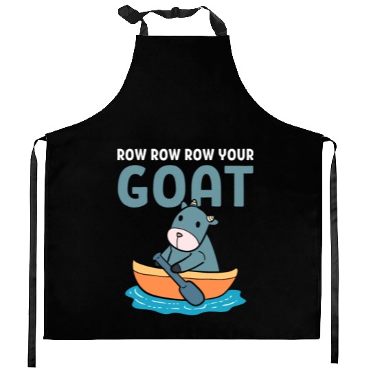 Goat Puns Goat Farmer Kitchen Aprons