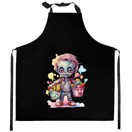 I m Just Here For The Candy Corn Kitchen Aprons