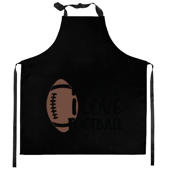 I m Told I Love Football Kitchen Aprons